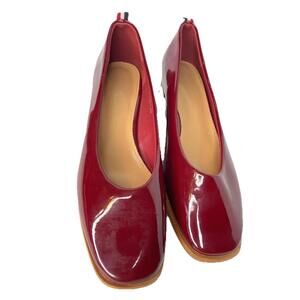Flat Heel Shoes Women Pointed Toe Patent Leather Fashion Candy  Size 7